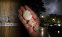 Nocne nawałnice. Z nieba poleciały wielkie lodowe kule
