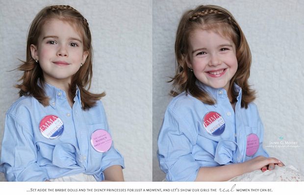 Fotograficzny prezent mamy dla córki: 5-latka w rolach słynnych kobiet 6