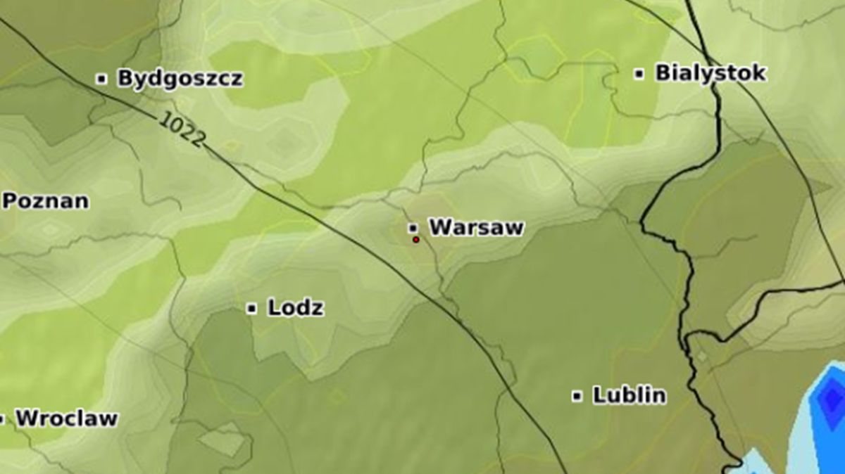 W Warszawie pogoda nie odbiega od normy.