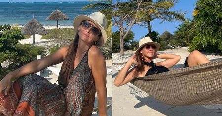 Kinga Rusin wdzięczy się do zdjęć w zanzibarskiej willi za 50 tys. złotych tygodniowo: "W obiektywie Marka" (ZDJĘCIA)