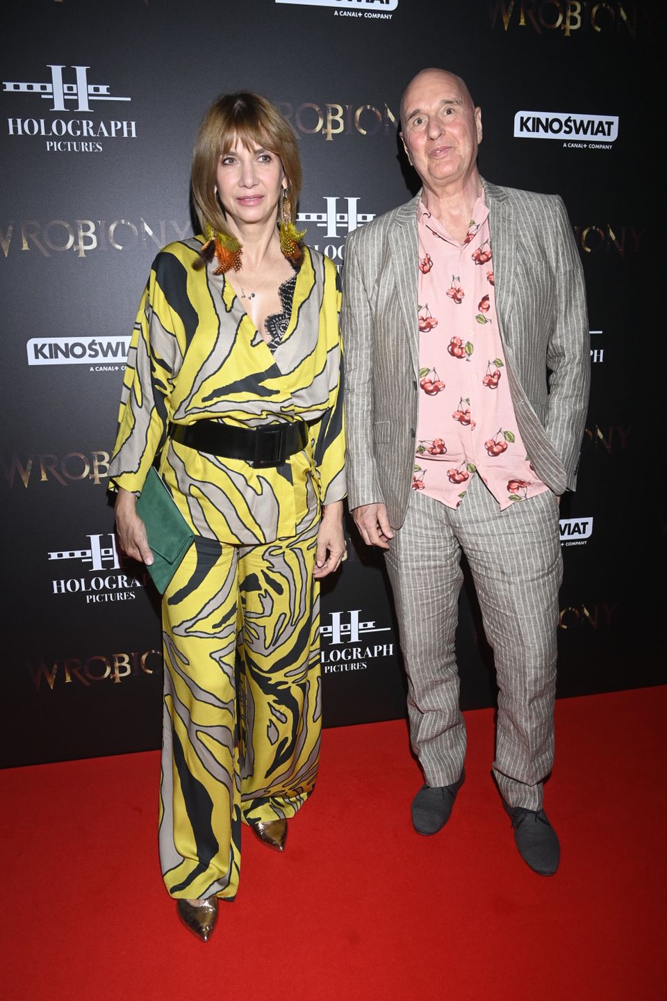 Grażyna Wolszczak, Cezary Harasimowicz - premiera filmu Wrobiony