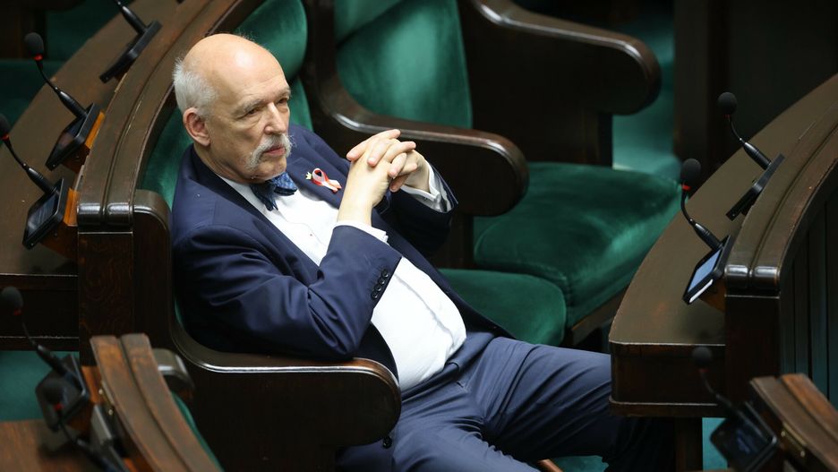54. posiedzenie Sejmu IX kadencji12.05.2022 Warszawa Sejm 54. posiedzenie Sejmu IX kadencji  Fot. Andrzej Iwanczuk/REPORTER
n/z: Janusz Korwin-MikkeAndrzej Iwanczuk/REPORTER