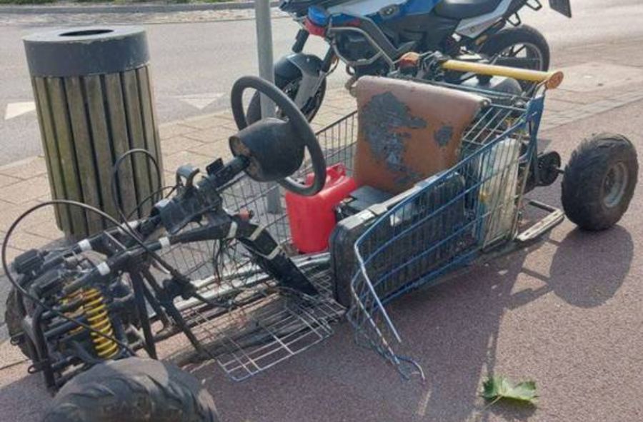 Z wózka sklepowego zrobił bolid. 19-latek odpowie przed sądem