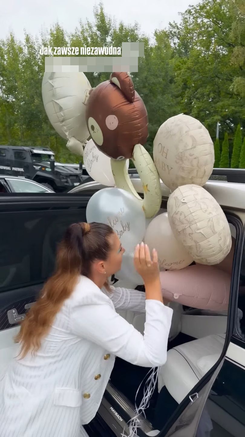 Maja Rutkowski na baby shower Serowskiej i Hakiela