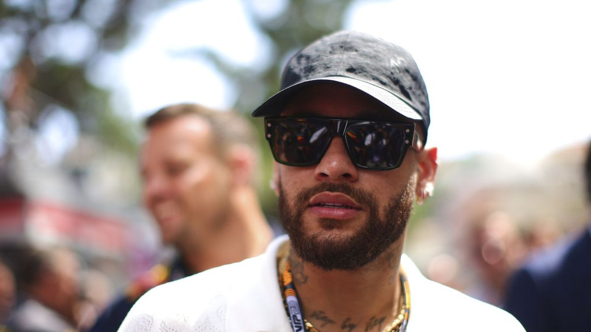 Neymar przebywający na Grand Prix Monako