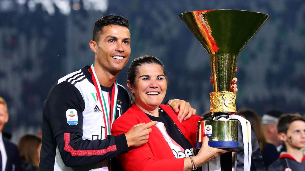 Cristiano Ronaldo ze swoją mamą