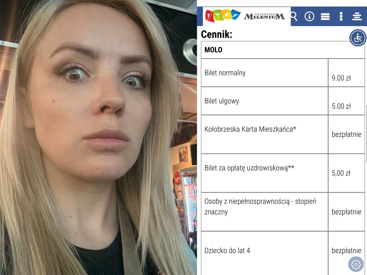 "Ja chyba śnię". Zobaczyła, ile kosztuje wejście na molo w Kołobrzegu