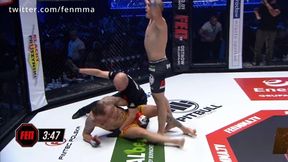 Potężny nokaut na gali FEN 37! Piekielnie mocny podbródkowy zakończył walkę