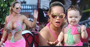 Coco Austin w bikini na obiedzie z córką (ZDJĘCIA)