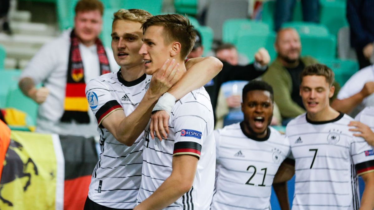 Na zdjeciu: piłkarze reprezentacji Niemiec U-21