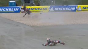 MotoGP. Fatalny wypadek na początku treningu. Aż poleciały iskry [WIDEO]