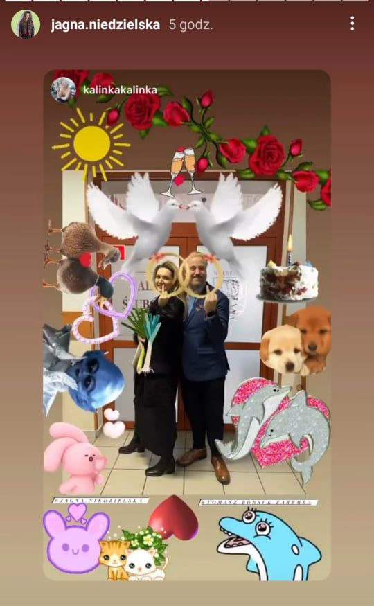 Jagna Niedzielska i Tomasz Zaremba wzięli ślub