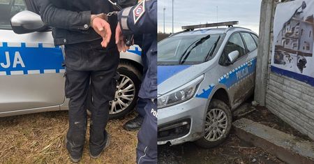 Zepchnął z drogi radiowóz. Policja użyła broni