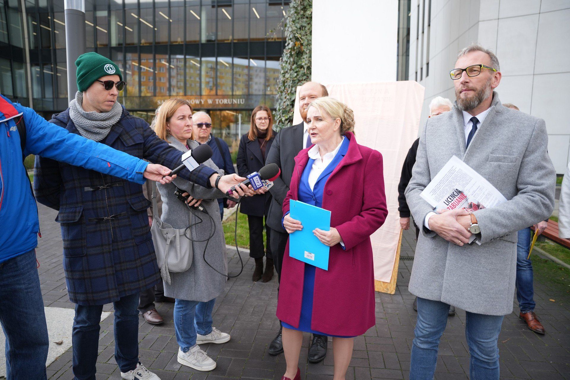 Rozprawa przed Sądem Rejonowym w Toruniu w postępowaniu o wykroczenie podczas Publicznego Różańca o Odnowę Moralną Narodu Polskiego