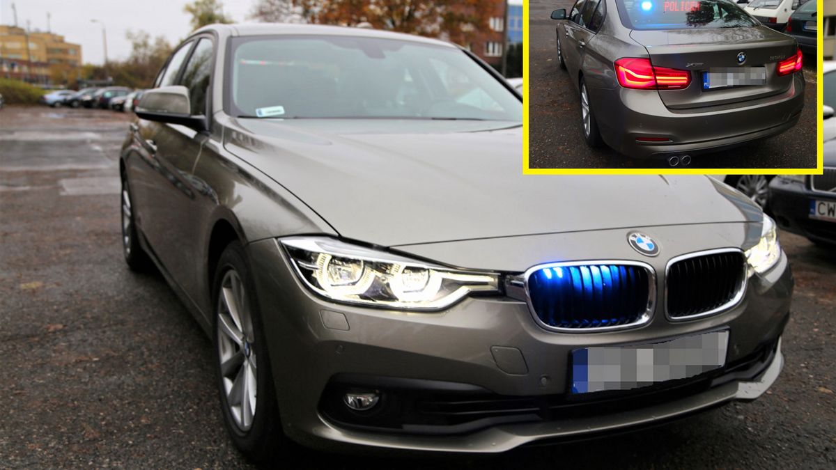 Nieoznakowany radiowóz policji