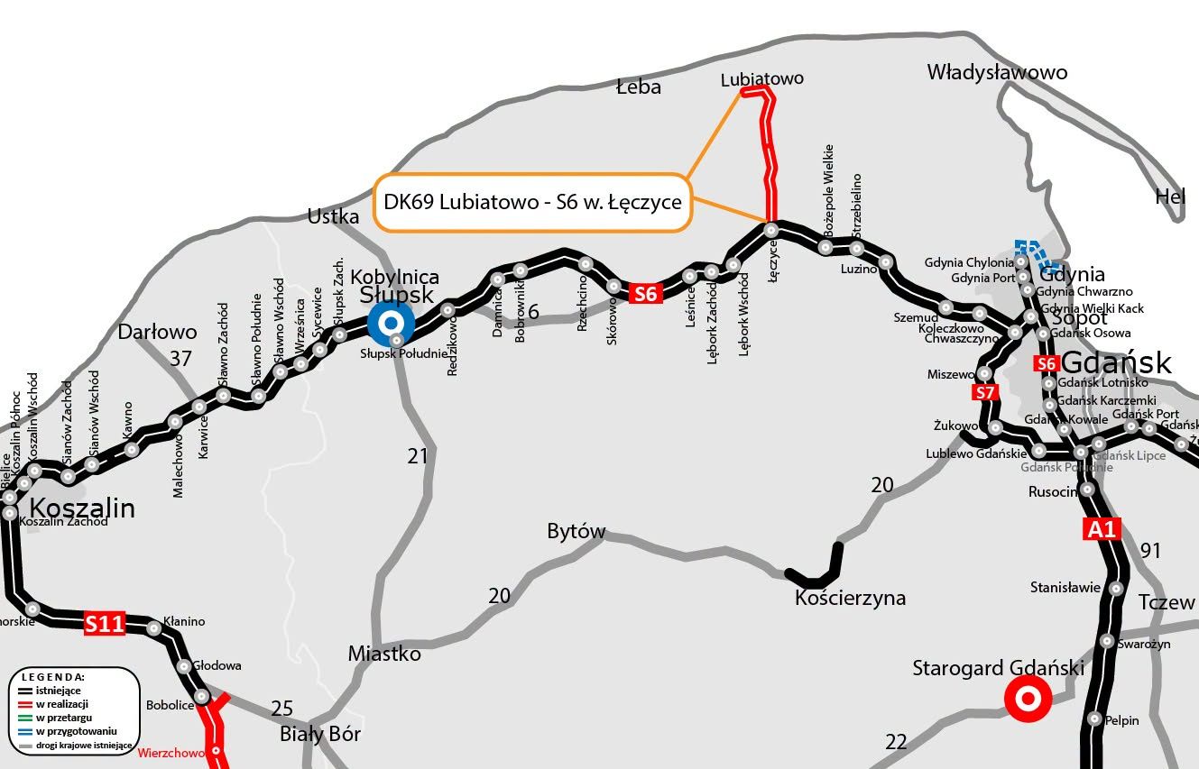 Mapa realizacji inwestycji