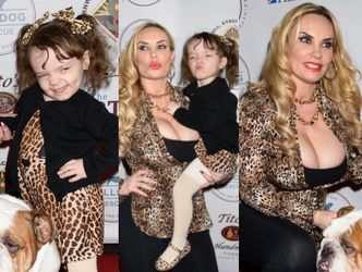 Ogromne piersi Coco Austin lansują trzyletnią córkę na imprezie charytatywnej