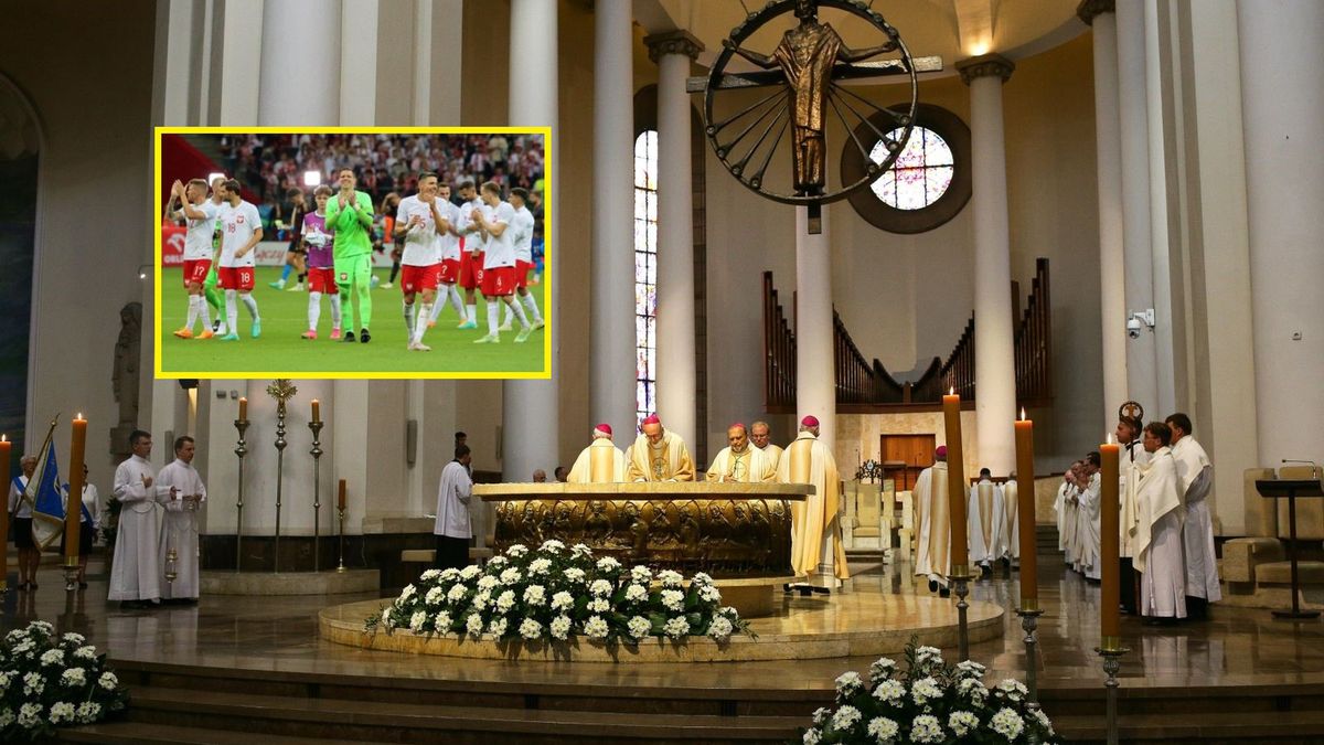 msza św w Archikatedrze w Katowicach/reprezentacja Polski w piłce nożnej