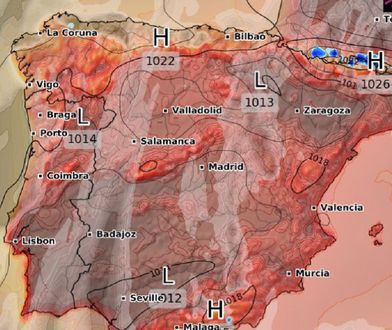 Pogoda. Hiszpania we wrzątku, ale jeszcze gorsza jest calima. Turyści zapłaczą