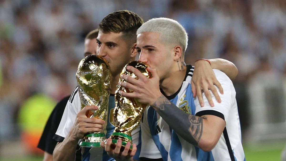 Getty Images / Daniel Jayo / Exequiel Palacios i Enzo Fernandez