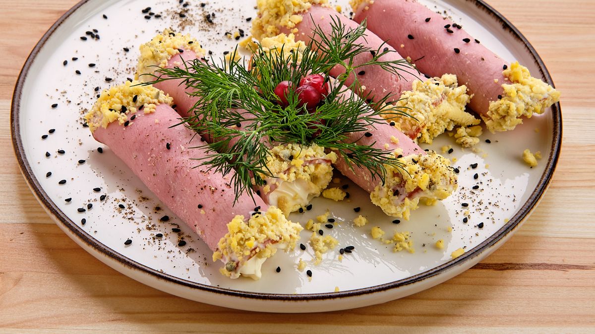 Roladki z szynki - podaj na śniadanie lub świąteczną przystawkę