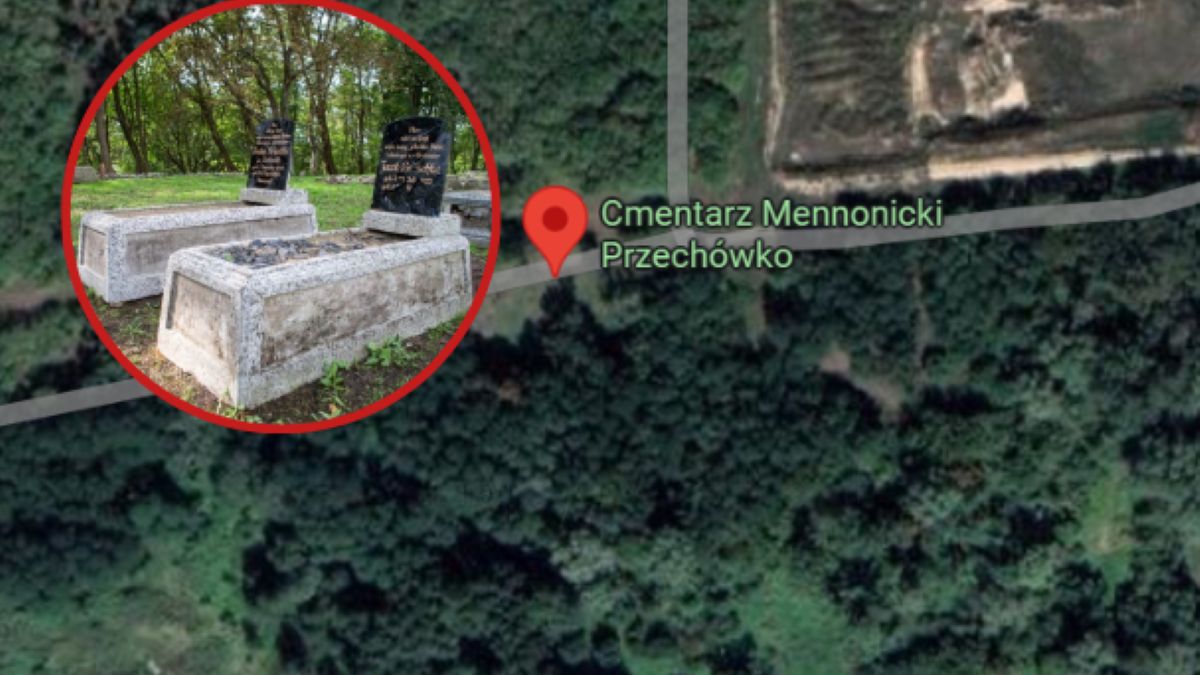 Odrestaurowany cmentarz mennonitów