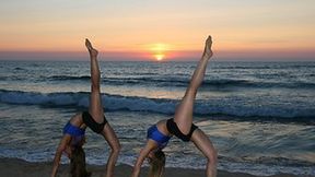 Cheerleaders Unibax Team na obozie