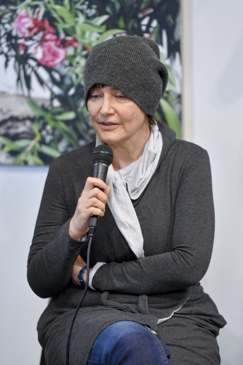 Kazimiera Szczuka na premierze książki "Lady Baba Jaga. Opowieść o Jadze Hupało" w marcu 2022 roku 