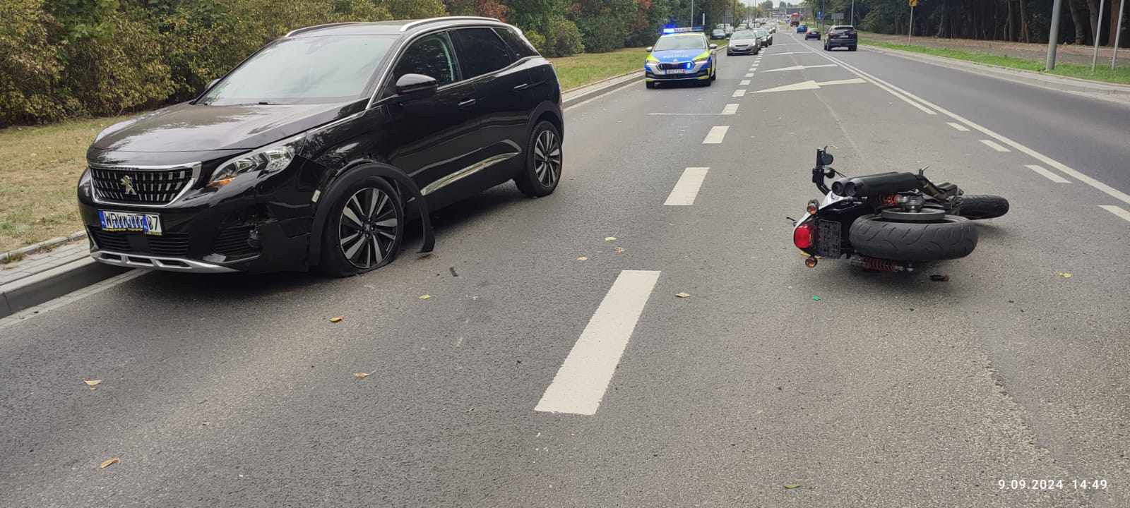 Wypadek na ul. Łukasiewicza