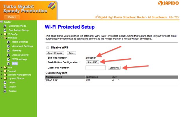 SAPIDO Turbo Gigabit Router RB-1733