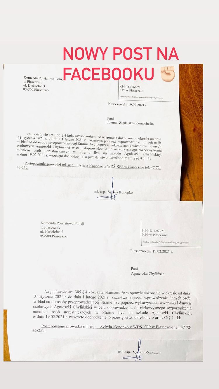 Agnieszka Chylińska - ofiarą oszustów internetowych