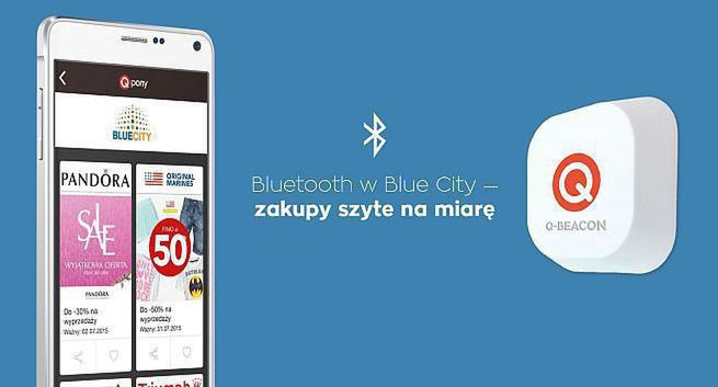 Blue City z beaconami będzie informować o promocjach