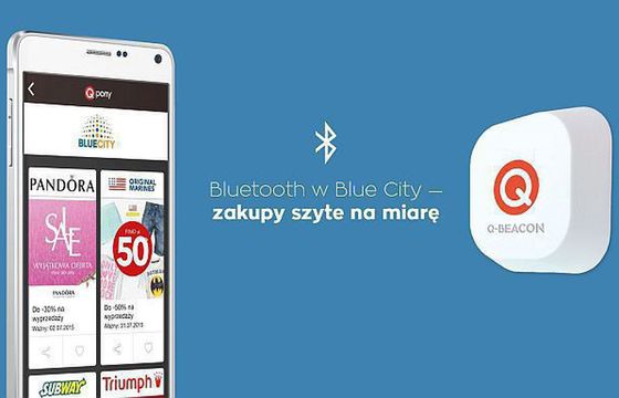 Blue City z beaconami będzie informować o promocjach