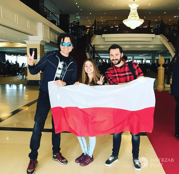 Piotr Rubik i Olivia Wieczorek przed ceremonią otwarcia Eurowizji Junior 2016
