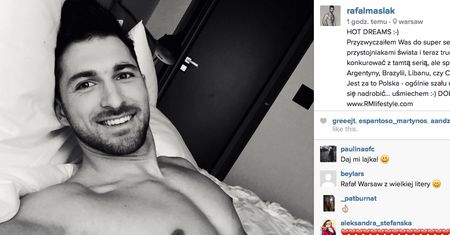 Rafał Maślak pokazał pierwsze selfie po powrocie do Polski. Jest gorąco? To zobaczcie, co w tym samym momencie odsłonił Mister Argentyny
