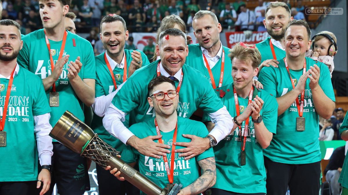 Materiały prasowe / Andrzej Romański/PLK.pl / Miodrag Rajković i koszykarze Śląska Wrocław