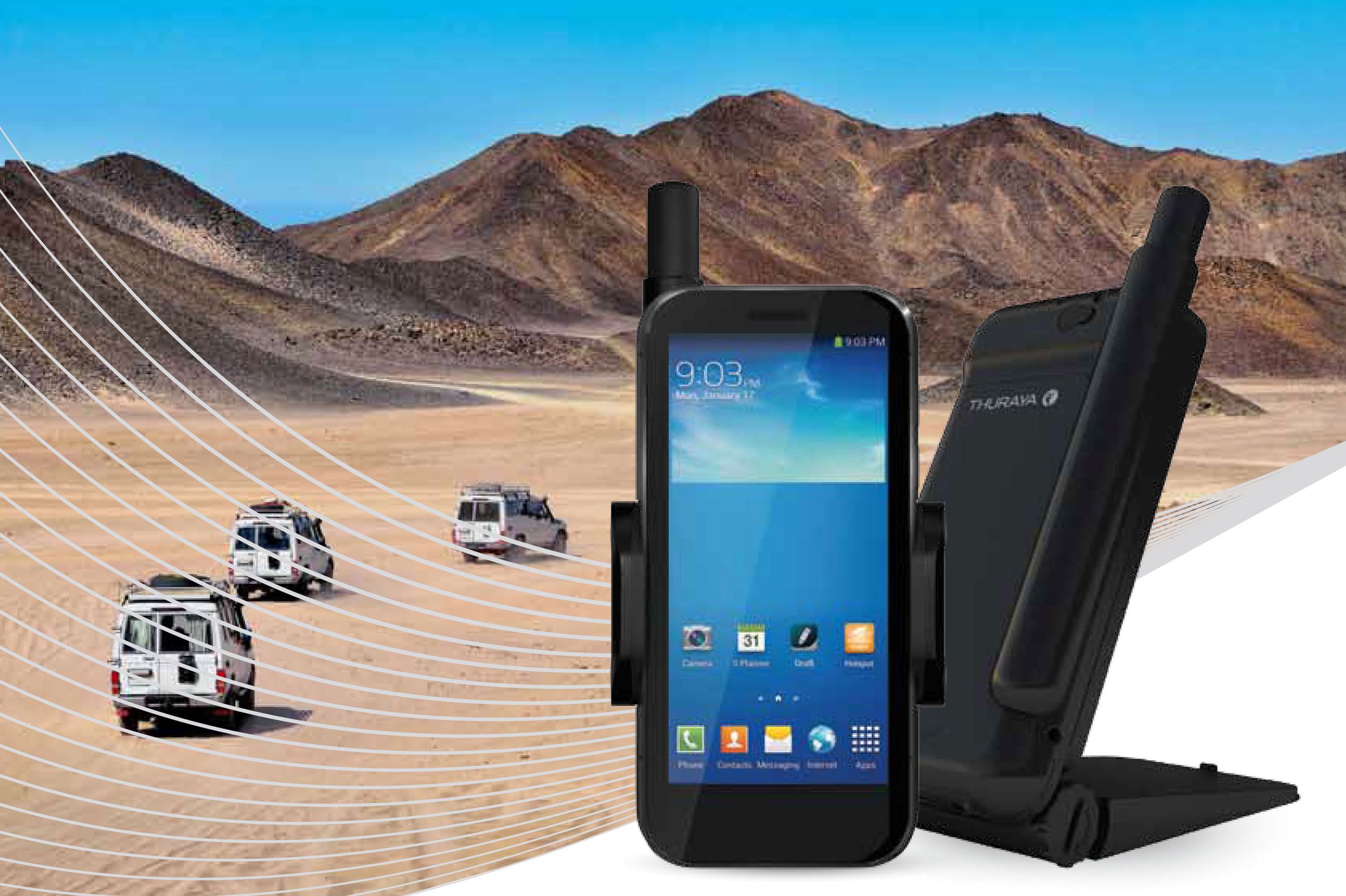 Thuraya X5-Touch - pierwszy na świecie satelitarny smartfon z Androidem. Złapiesz zasięg na Saharze i w Himalajach 5