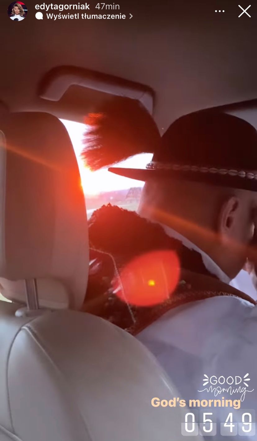 Edyta Górniak w procesji Wielkanocnej