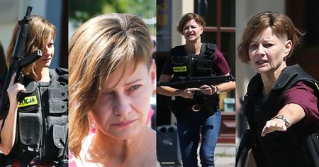 Groźna Kożuchowska biega z bronią i robi miny na planie u Vegi (ZDJĘCIA)