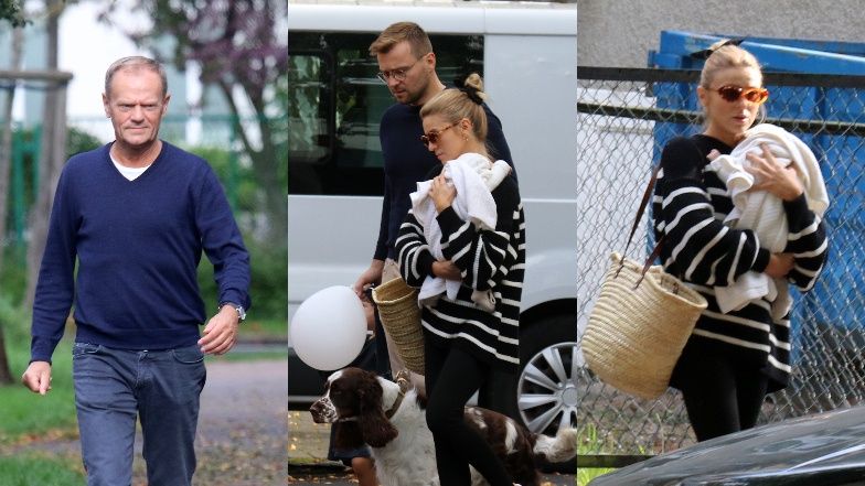 Kasia Tusk na rodzinnym spacerze