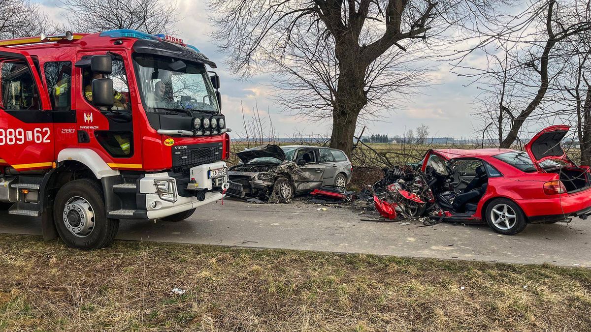Kierujący audi stracił panowanie nad samochodem