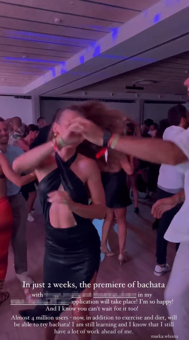 Anna Lewandowska wywija bachatę