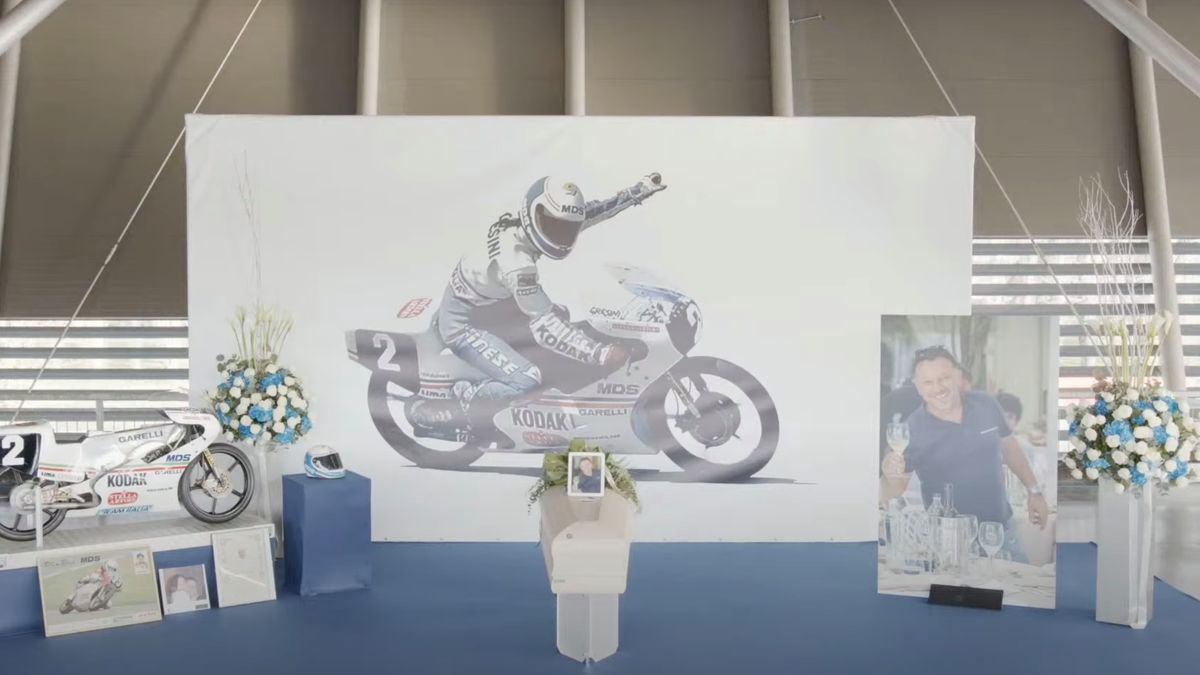 YouTube / Gresini Racing / Na zdjęciu: pogrzeb Fausto Gresiniego