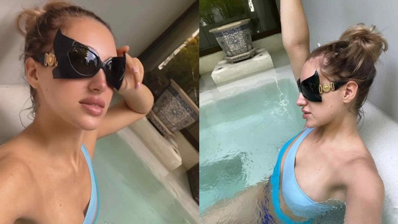 Caroline Derpieński relaksuje się w bikini 