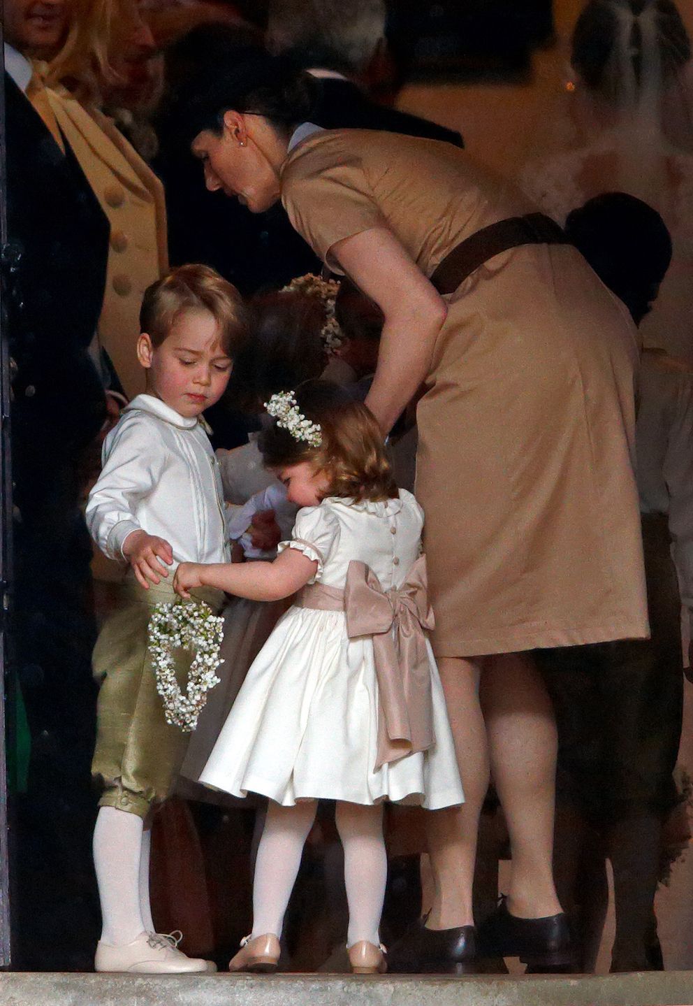 Maria Borrallo z Georgem na ślubie Pippy Middleton