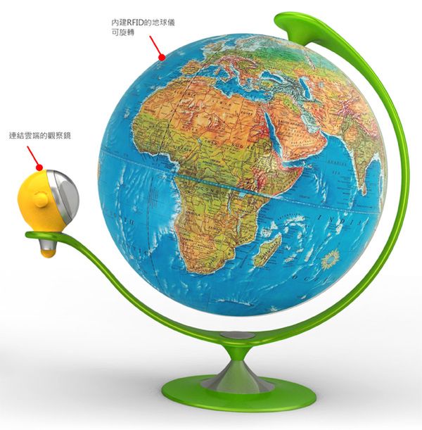 Taki globus to ciekawy koncept (Designers: Hsin Ya Huang & Kai Lang Huang)