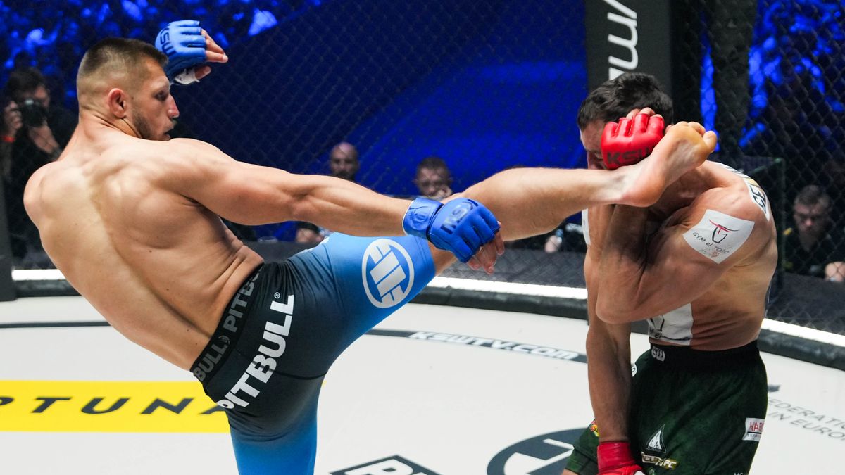 Materiały prasowe / Artur Szczepaniak pokonał Igora Michaliszyna na XTB KSW 105