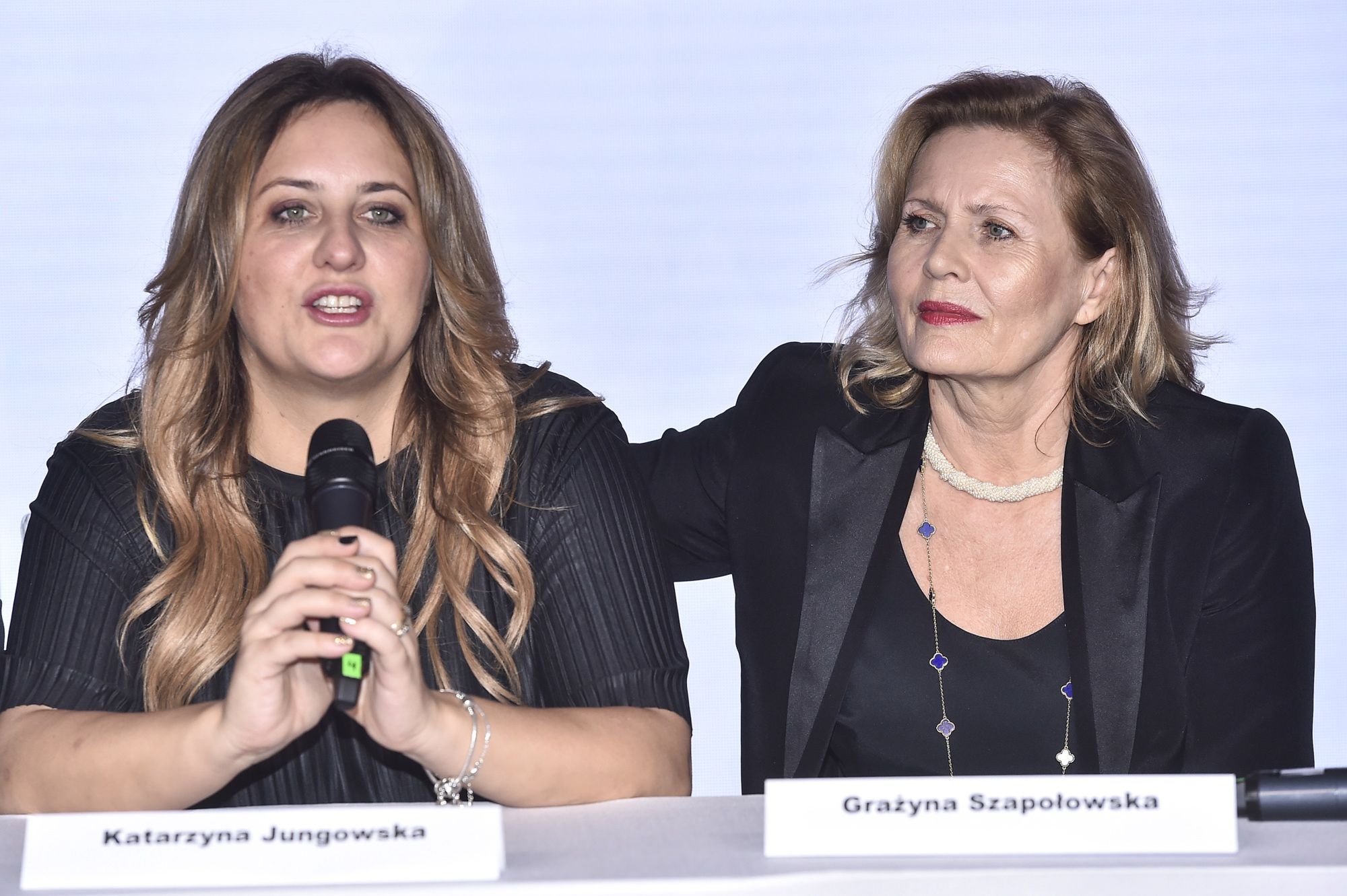 Grażyna Szapołowska z córką i wnuczką