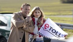 Małgorzata Rdest i Leszek Kuzaj w kampanii Ministerstwa Finansów promują aplikację e-Toll