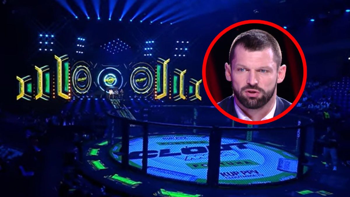 Na zdjęciu: gala Clout MMA, w kółeczku Szymon Kołecki 